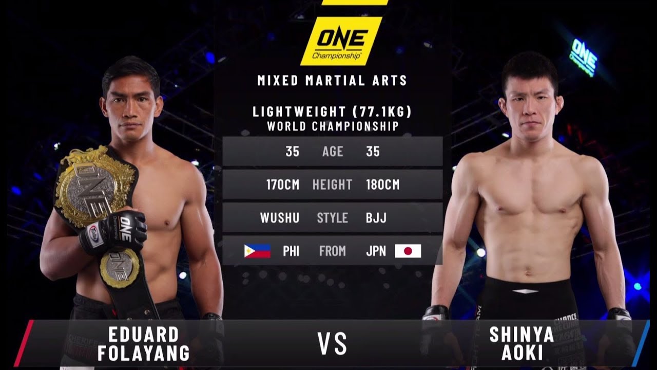 Eduard Folayang Vs Shinya Aoki 2 Full Fight Video One Fc 93