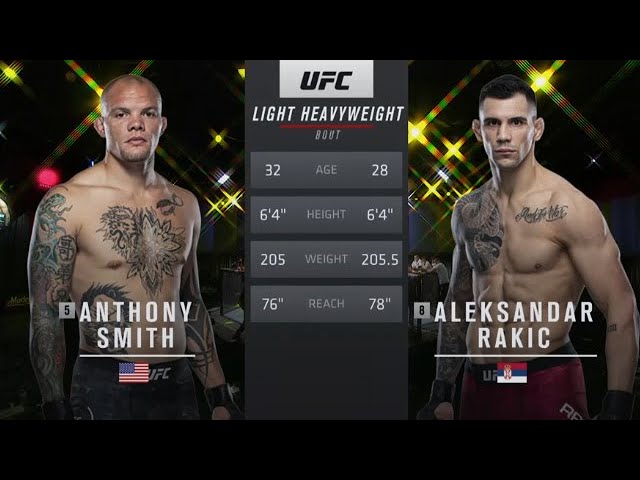 Anthony Smith Vs Rakic Full Fight Video Hl Ufc Fight Night 175