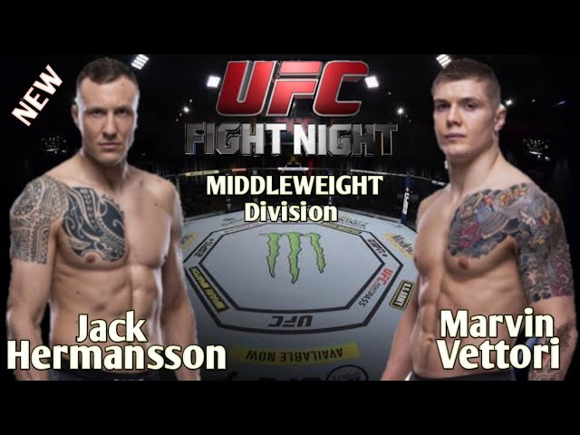 Jack Hermansson vs Vettori full fight video highlights UFC on ESPN result