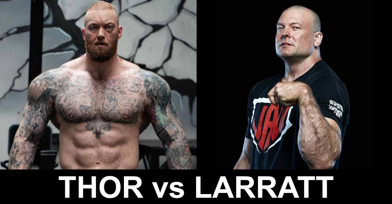 Hafthor Bjornsson vs Devon Larratt full fight video poster 2021-09-18