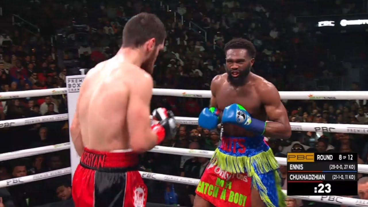 Jaron Ennis vs Chukhadzhian FULL fight Video 2023 IBF