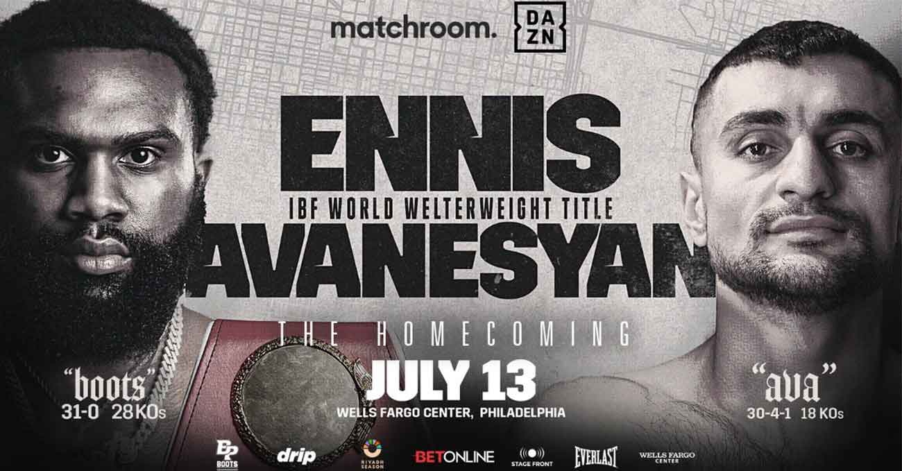 Jaron Ennis vs David Avanesyan full fight video poster 2024-07-13