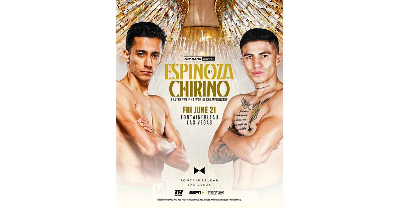 Rafael Espinoza vs Sergio Chirino Sanchez full fight video poster 2024-06-21