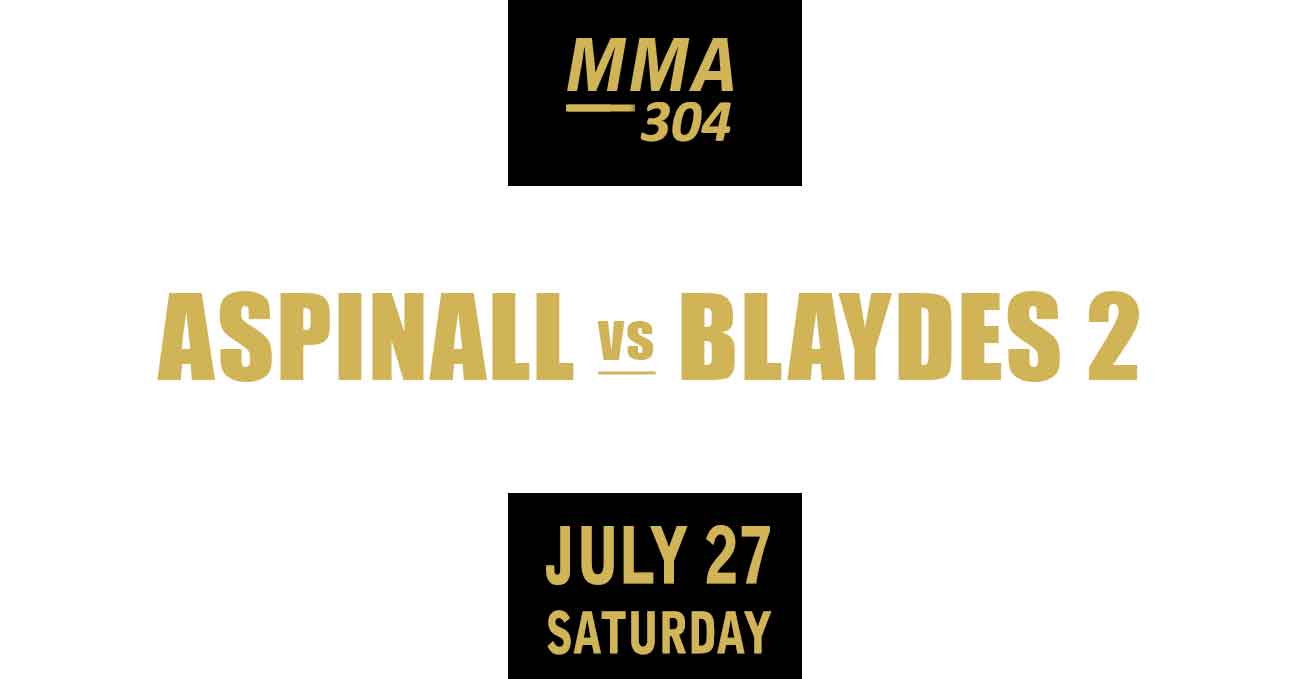 Tom Aspinall vs Curtis Blaydes 2 full fight video UFC 304 poster by ATBF