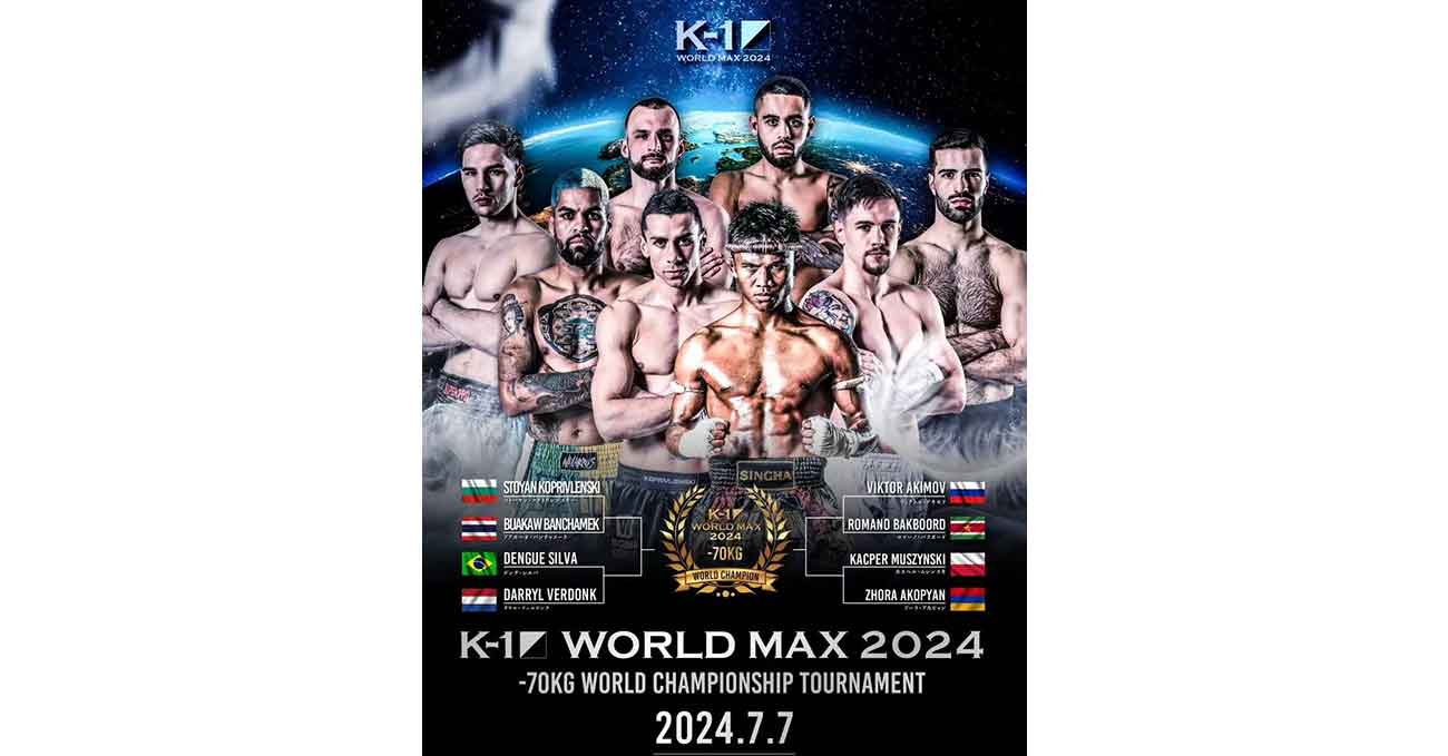 Buakaw Banchamek vs Stoyan Koprivlenski full fight video K-1 World MAX 2024 poster