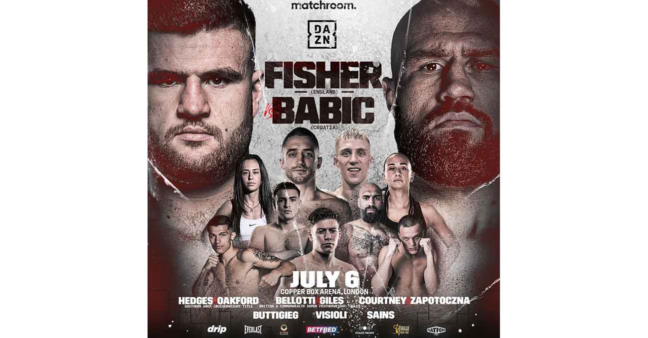 Johnny Fisher vs Alen Babic full fight video poster 2024-07-06