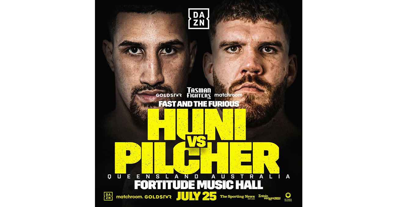 Justis Huni vs Troy Pilcher full fight video poster 2024-07-25