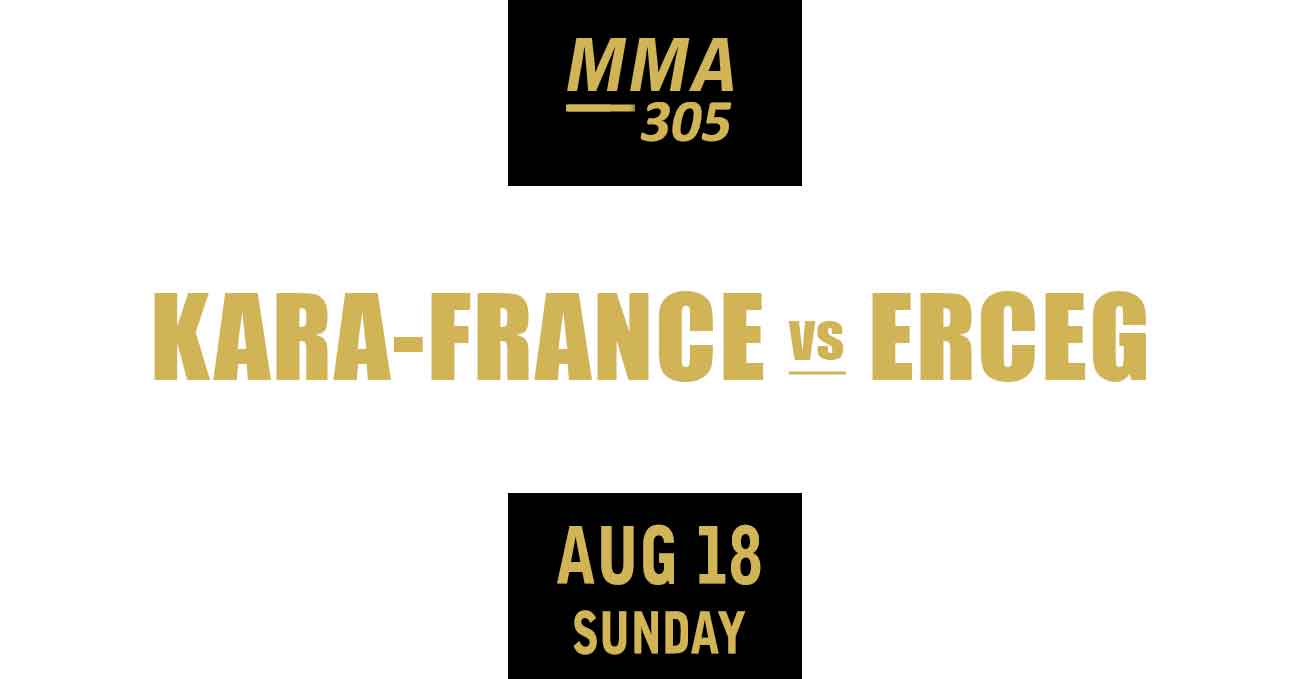 Kai Kara-France vs Steve Erceg full fight video UFC 305 poster by ATBF