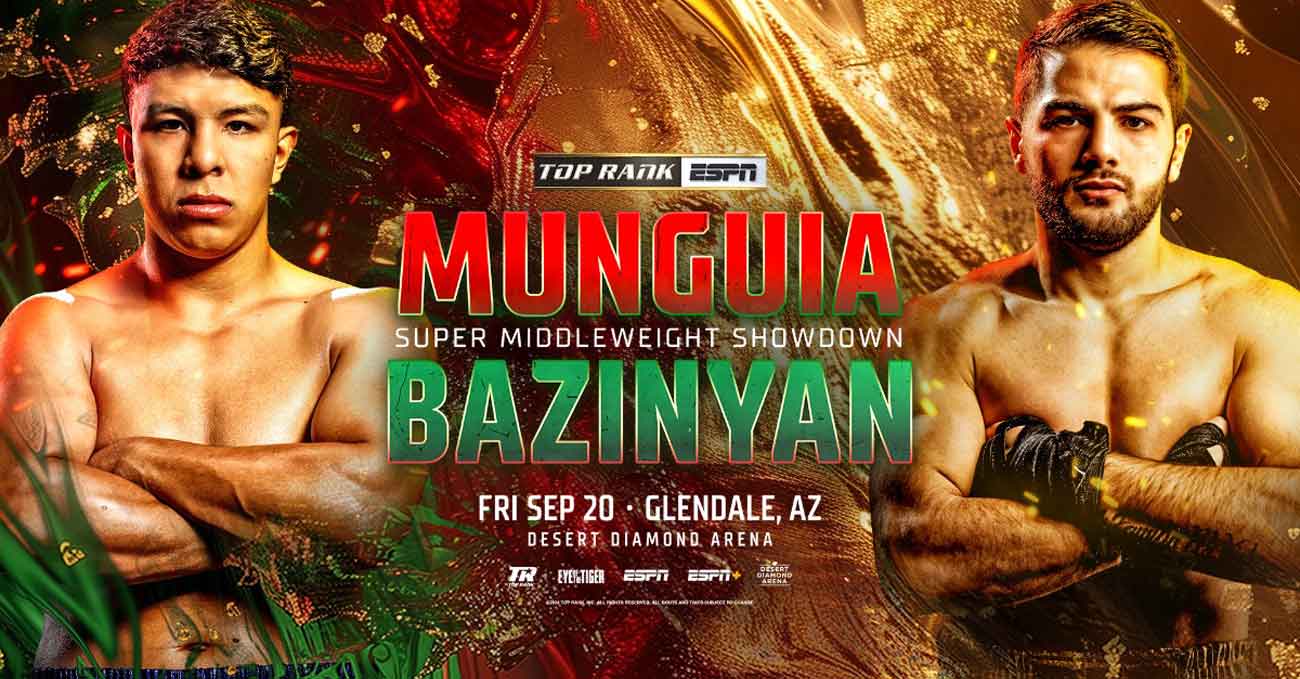 Jaime Munguia vs Erik Bazinyan full fight video poster 2024-09-20