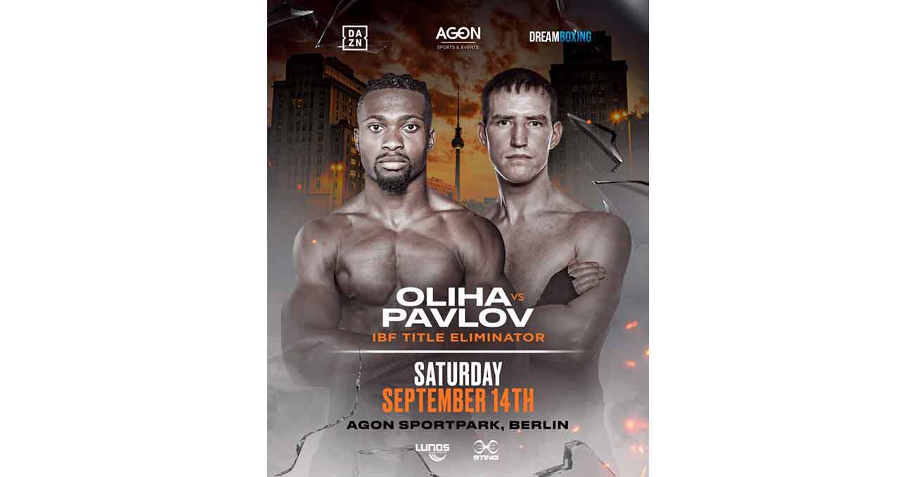 Etinosa Oliha vs Alexander Pavlov full fight video poster 2024-09-14