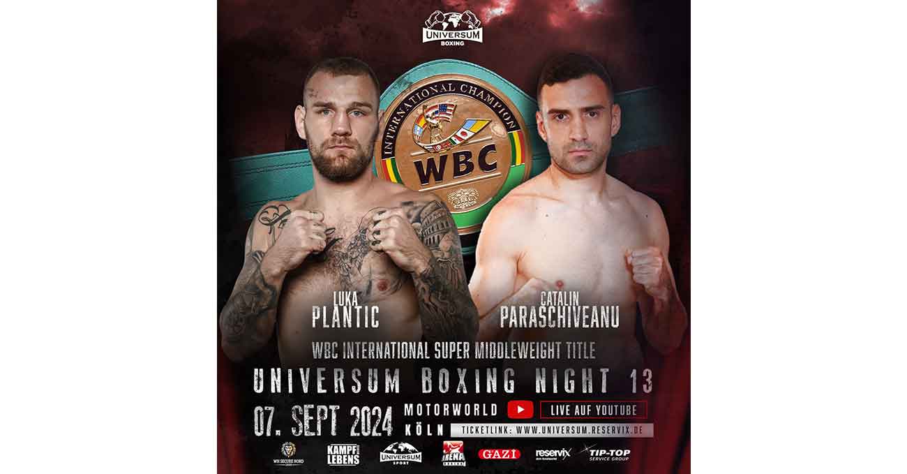 Luka Plantic vs Catalin Paraschiveanu full fight video poster 2024-09-07