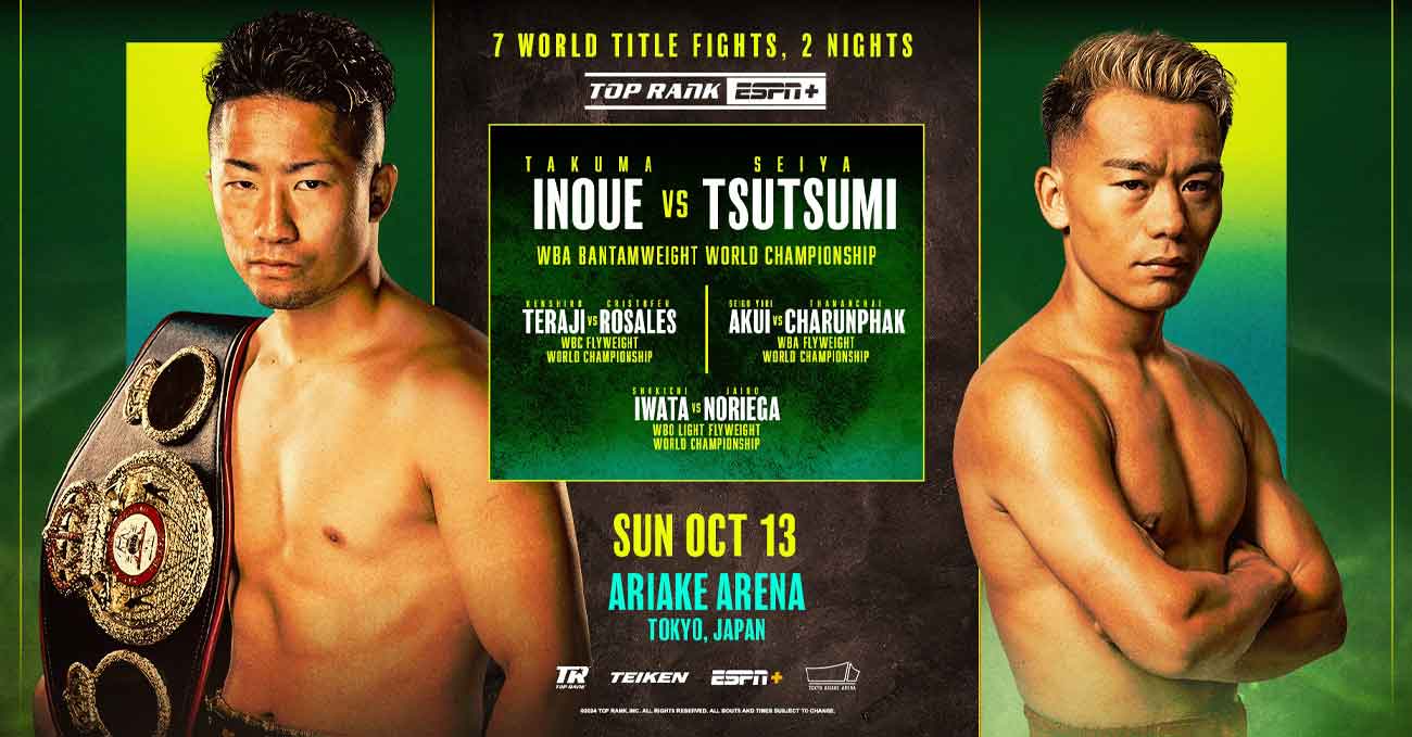 Takuma Inoue vs Seiya Tsutsumi full fight video poster 2024-10-13