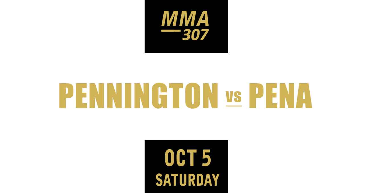 Raquel Pennington vs Julianna Pena full fight video UFC 307 poster by ATBF