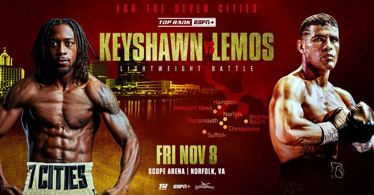 Keyshawn Davis vs Gustavo Daniel Lemos full fight video poster 2024-11-08