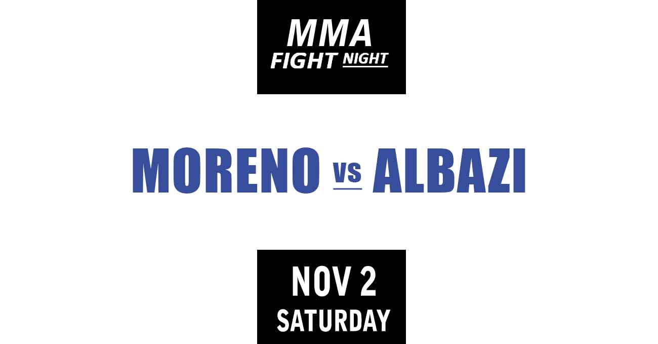 Brandon Moreno vs Amir Albazi full fight video UFC Fight Night 246 poster by ATBF