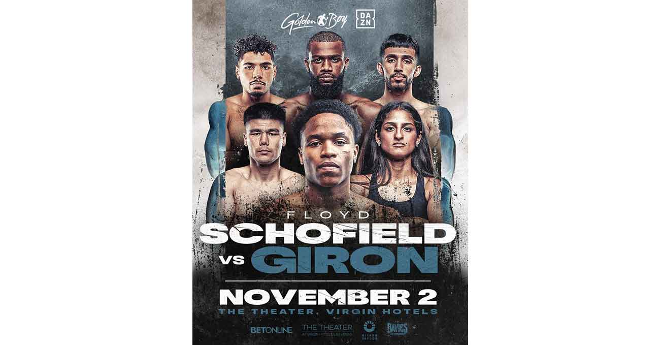 Floyd Schofield vs Rene Tellez Giron full fight video poster 2024-11-02