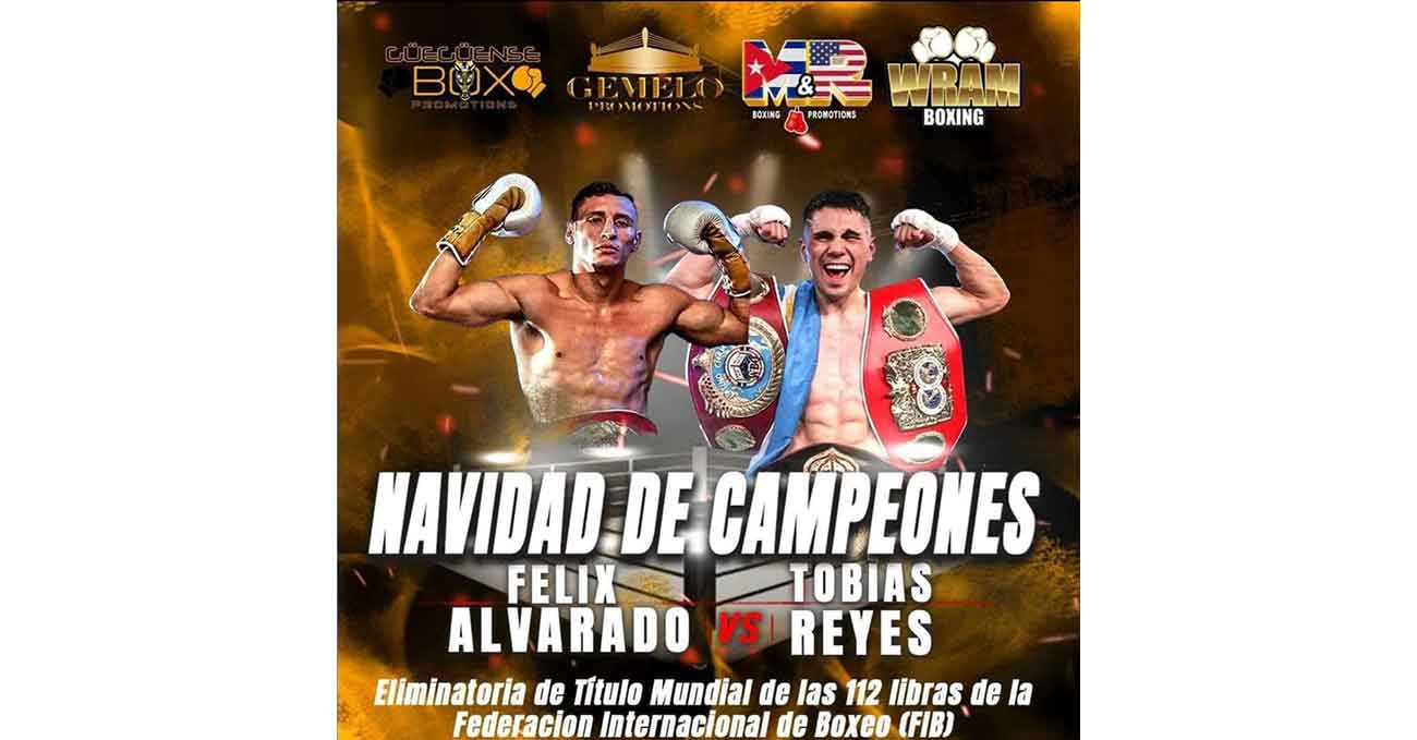 Felix Alvarado vs Tobias Reyes full fight video poster 2024-12-27