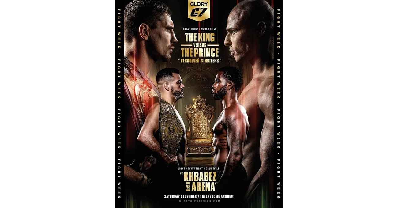 Rico Verhoeven vs Levi Rigters 2 full fight video Glory Collision 7 poster