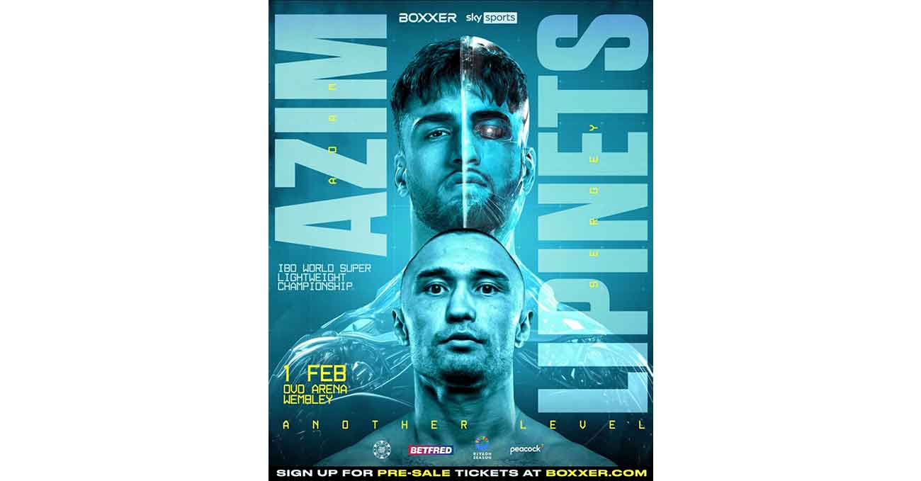 Adam Azim vs Sergey Lipinets full fight video poster 2025-02-01