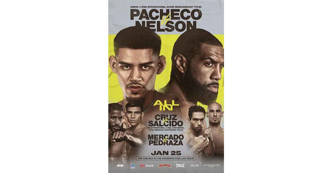 Diego Pacheco vs Steven Nelson full fight video poster 2025-01-25