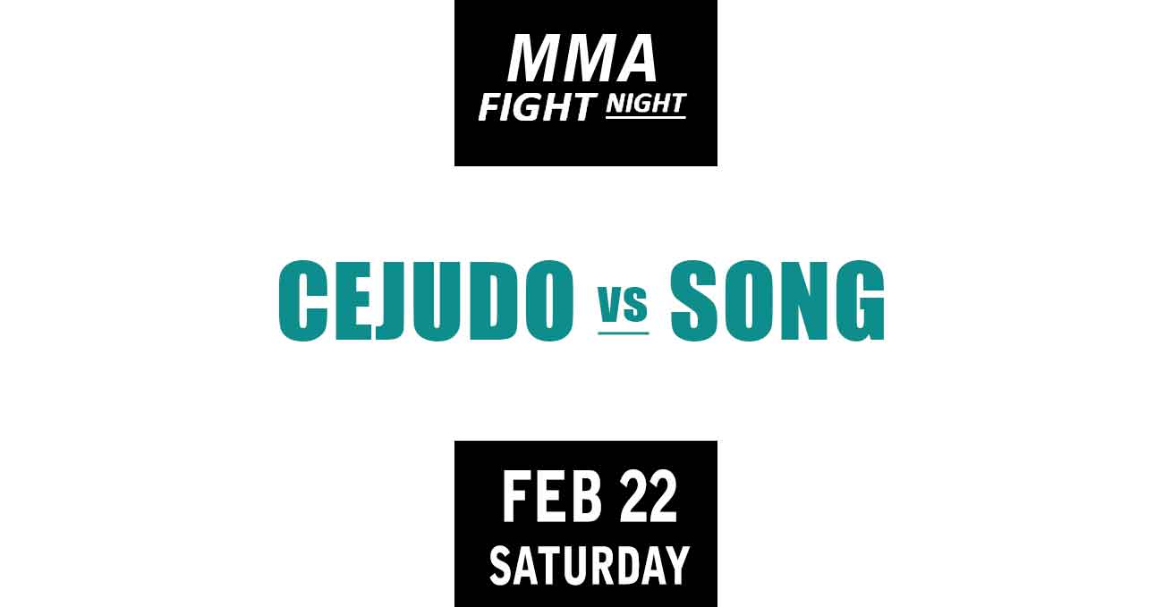 Henry Cejudo vs Yadong Song full fight video UFC Fight Night 252 poster by ATBF