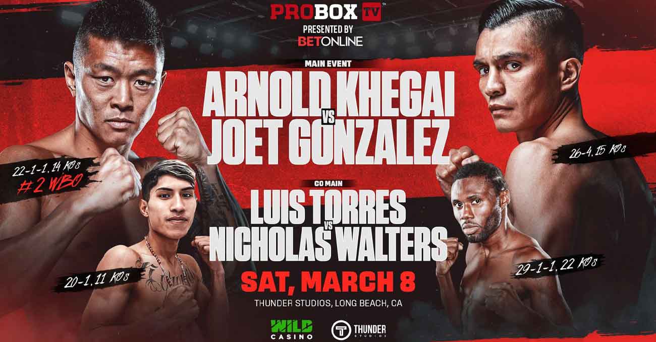 Arnold Khegai vs Joet Gonzalez full fight video poster 2025-03-08