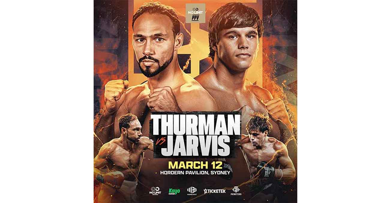 Keith Thurman vs Brock Jarvis full fight video poster 2025-03-12